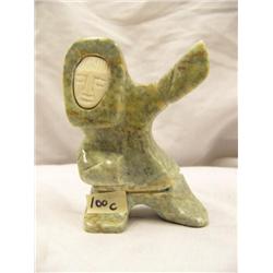 CHOICE on 6 Soapstone Dancers with White Ivory Faces 4.5" tall by Eric Tepton (2)