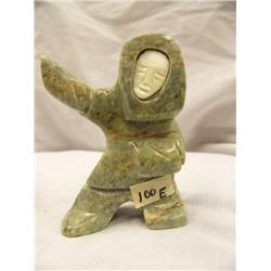 CHOICE on 6 Soapstone Dancers with White Ivory Faces 4.5" tall by Eric Tepton (2)