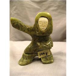 CHOICE on 6 Soapstone Dancers with White Ivory Faces 4.5" tall by Eric Tepton (2)