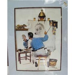 CHOICE on 6 prints: Norman Rockwell print image size is 15-1/2" x 11" (2)