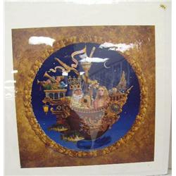 CHOICE on 6: Fairy tale picture with king, queen, mouse, fish, ship- 19x19 (2)