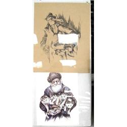 CHOICE on 6: 2 Doug Lindstrand Prints- gold miner; future team (2)