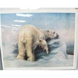 CHOICE on 6: Ronnie Lynch 443 of 750 of polar bear sleeping on ice 92)