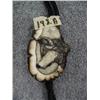 Image 2 : CHOICE on 2:  Scrimshawed Ivory Bolo Ties by Homer Cole  A: Wolf (114)