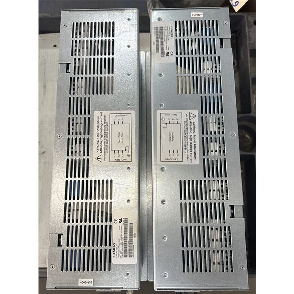 (2) Siemens #6SL3000-0BE21-6AA0 Line-Filters