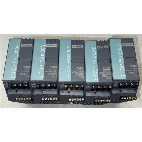 (5) Siemens #6EP1433-2BA20 Power Supplies