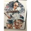 Image 2 : TED WILLIAMS SIGNED AND CUSTOM FRAMED BOSTON RED SOX COLLAGE (GFA COA)