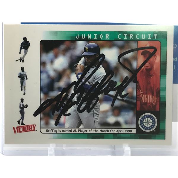 KEN GRIFFEY JR SIGNED BASEBALL CARD AUTHENTICATION DIRECT COA