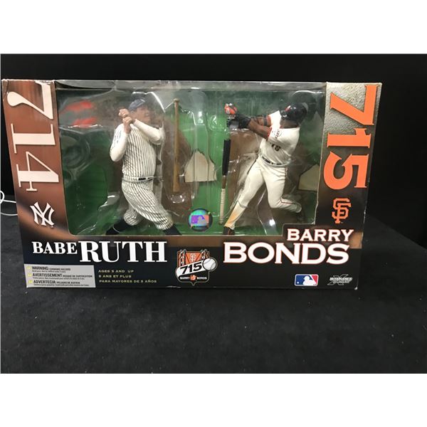 BABE RUTH AND BARRY BONDS MCFARLANE LTD SERIES FIGURES