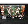 Image 1 : BABE RUTH AND BARRY BONDS MCFARLANE LTD SERIES FIGURES