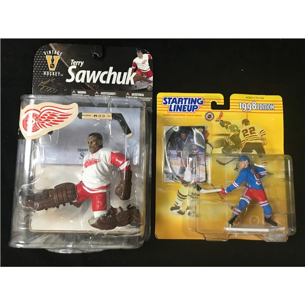 SAWCHUCK AND GRETZKY STARTING LINE UP FIGURE LOT