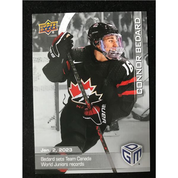 2023 UPPER DECK CONNOR BEDARD SILVER INSERT ROOKIE CARD