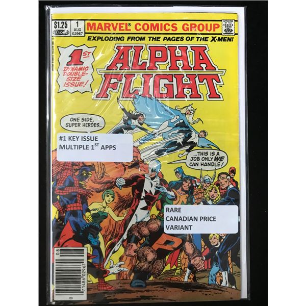 MARVEL COMICS NO.1 ALPHA FIGHT (MANY 1ST APPS,CANADIAN PRICE VARIANT)