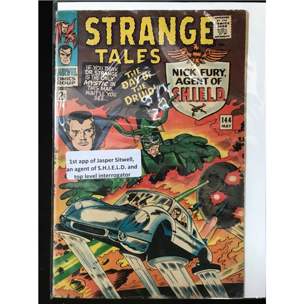 MARVEL COMICS NO.144 STRANGE TALES (1ST APP JASPER SITWELL)