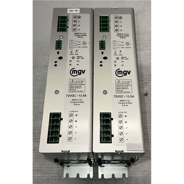 (2) MGV #14.5943.905 Type SPH1013-7214 Power Supplies