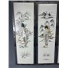 Image 2 : 4 Vintage,Made In Macau, Framed Hand Crafted Asian Panel Wall Art w/ Inlaid Mother Of Pearl. NO SHIP