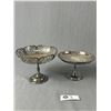 Image 2 : Vintage E.P. Copper Pedestal Candy Dishes & Basket Dish