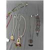 Image 2 : Nice Lot Of 7 Hand Beaded First Nations Necklaces.