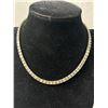 Image 2 : Antique Art Deco 1920's Channel Crystal Set Necklace