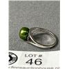 Image 2 : Very Pretty Genuine Green Pearl Sterling Ring