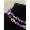 Image 2 : Genuine Amethyst Beads Necklace