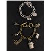 Image 1 : 2 Vintage Charm Bracelets w/ Charms