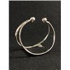 Image 2 : Sterling Silver (Tested & Polished ) Open Cuff-Bangle, 25.4 gr. Excellent Condition