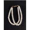 Image 1 : Double Strand Faux Pearl Bracelet