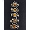 Image 1 : Circa 1940 Very Large Unsigned Faux Gem Panel Bracelet