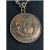 Image 2 : Vintage Emporer Medallion 2" Pendant Necklace. Approx. 18"