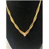 Image 2 : Gold Plate Faux Diamond Necklace