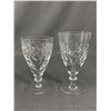 Image 2 : Lot of 12 Crystal Wine Glasses