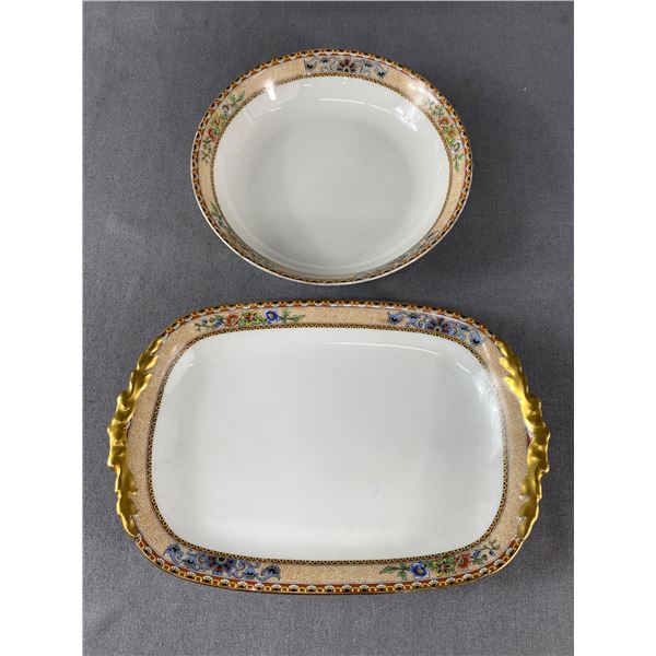 Serving Tray and Bowl Limoges Elite Works France