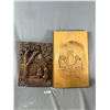 Image 1 : 2 12" x 21" Nicely Carved Wooden Wall Plaques