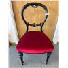 Image 1 : Vintage Victorian Style Chair, Has Been Reupholstered NO SHIPPING