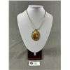 Image 1 : Vintage Baroque Szene Pendant w/Chain Necklace