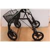 Image 4 : *Wheeled Collapsable Walker W/Seat - Hand Brakes & Basket