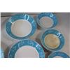 Image 4 : (14) Empress Ironstone Ware Moderne-Blue (8 Small Bowls, 5 Big Bowls, 1 Jug, etc.)