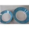 Image 3 : (4) Empress Ironstone Ware Moderne-Blue Bowls