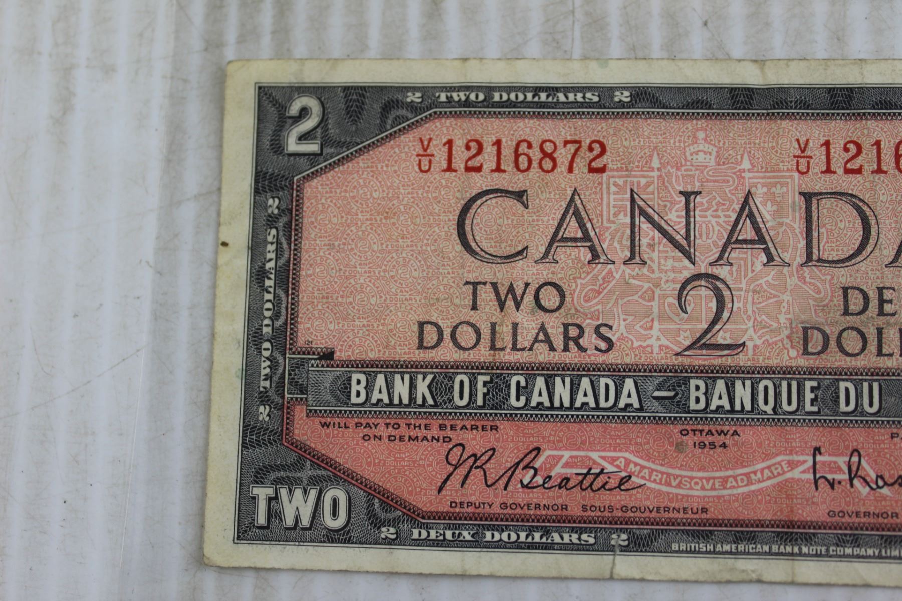 Canadian 1954 $2 Bill - Bodnarus Auctioneering