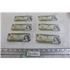Image 1 : (6) Canadian 1973 $1 Bills