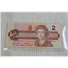 Image 2 : (2) Canadian 1986 $2 Bills