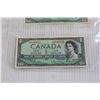 Image 3 : (3) Canadian 1954 $1 Bills