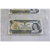 Image 3 : (3) Canadian 1973 $1 Bills
