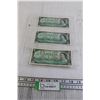 Image 1 : (3) Canadian 1967 $1 Bills