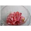 Image 3 : (2) Glass Vases with Pink and Blue Flowers