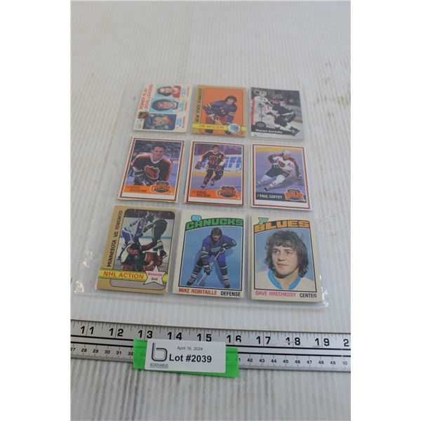 (2) Pages Mid 1970's NHL Hockey Cards