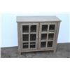 Image 2 : **Decorative Grey Wooden Display Cabinet - 15" x 36" x 33" High