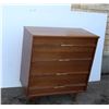Image 1 : **Vintage 4-Drawer Wooden Dresser - 18" x 34" x 39" High, Wobbly Legs