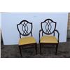 Image 1 : **(2x Bid Price) Pair of Decorative Wooden Dining Room Chairs